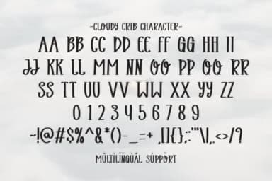Cloudy Crib by Letterayu — Slab Serif Font — thumbnail 6