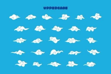 Cloudy Sky by Eystore — Dingbats Font — thumbnail 2