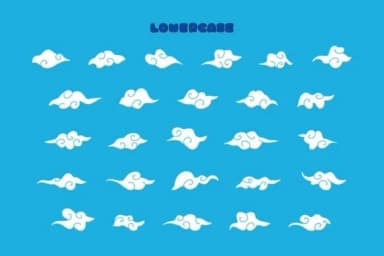 Cloudy Sky by Eystore — Dingbats Font — thumbnail 3