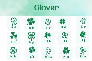 Clover by Ketsarin — Dingbats Font — thumbnail 2