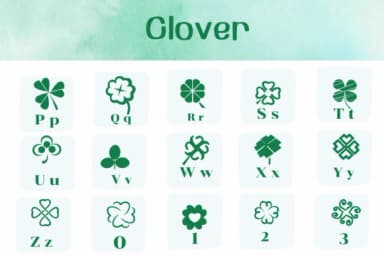 Clover by Ketsarin — Dingbats Font — thumbnail 3