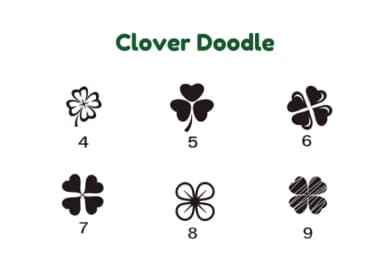 Clover Doodle by Nun Sukhwan — Dingbats Font — thumbnail 7