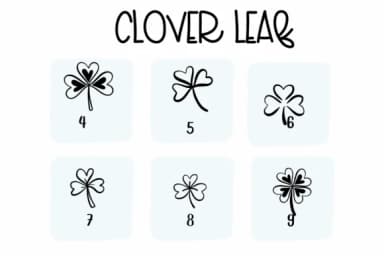 Clover Leaf by Sirinart — Dingbats Font — thumbnail 4