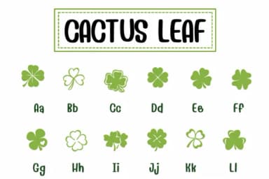 Clover Leaf by PraewDesigns — Dingbats Font — thumbnail 5