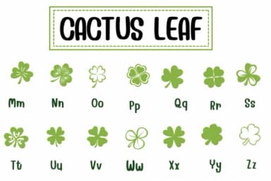 Clover Leaf by PraewDesigns — Dingbats Font — thumbnail 6