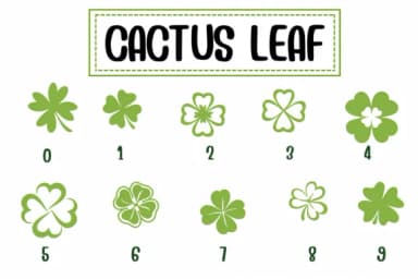 Clover Leaf by PraewDesigns — Dingbats Font — thumbnail 7