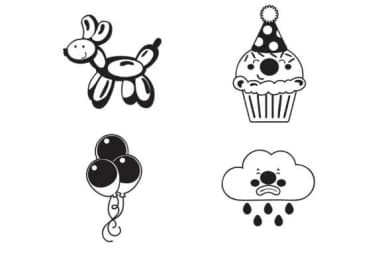 Clowning Around Dingbats by Illustration Ink — Dingbats Font — thumbnail 6