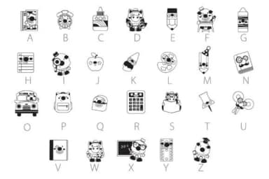 Clowning Around School Dingbats by Illustration Ink — Dingbats Font — thumbnail 2