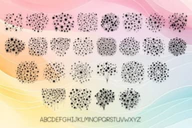 Cluster Stars by MOMAT THIRTYONE — Dingbats Font — thumbnail 2