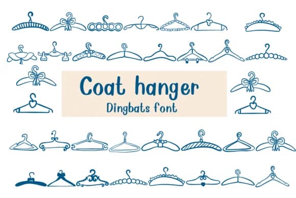 Coat Hanger by Nongyao — Dingbats Font