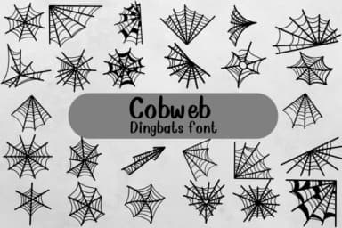 Cobweb by Nongyao — Dingbats Font — thumbnail 1