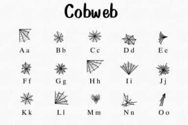 Cobweb by Nongyao — Dingbats Font — thumbnail 2