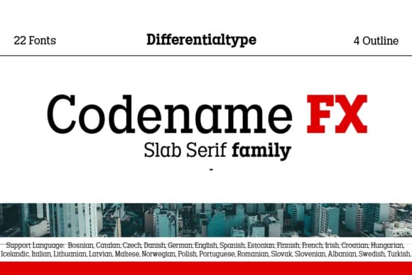 Codename Fx by Differentialtype — Slab Serif Font