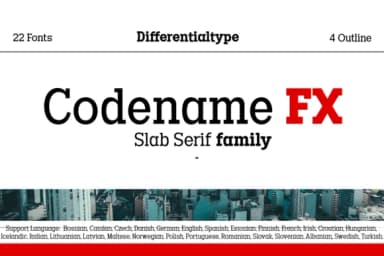 Codename Fx by Differentialtype — Slab Serif Font — thumbnail 1