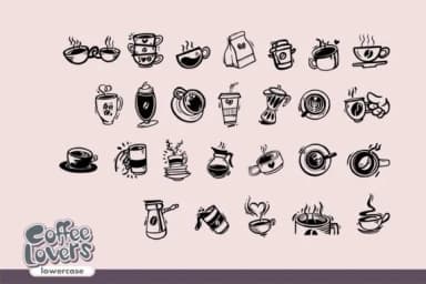 Cofee Lovers by onoborgol — Dingbats Font — thumbnail 3