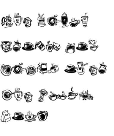 Cofee Lovers by onoborgol — Dingbats Font — thumbnail 6
