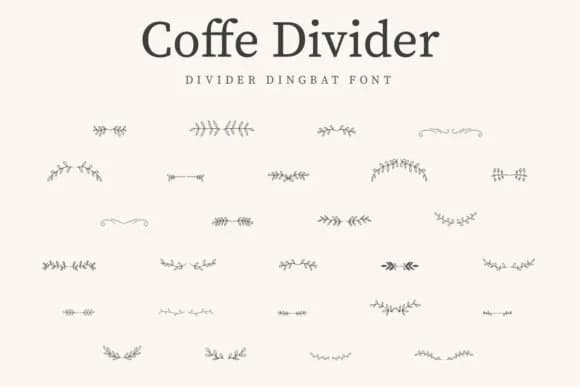 Coffe Divider by CraftedType Studio — Dingbats Font