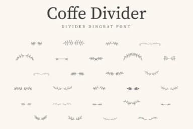 Coffe Divider by CraftedType Studio — Dingbats Font — thumbnail 1