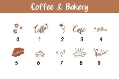 Coffee and Bakery by Pui Art — Dingbats Font — thumbnail 4