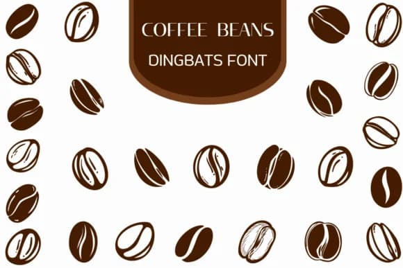 Coffee Beans by Heartcraft Atelier — Dingbats Font