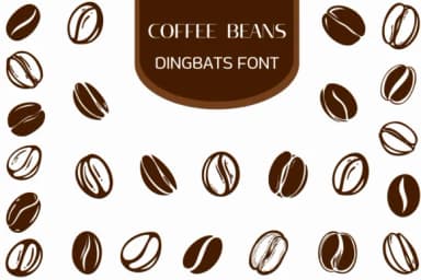 Coffee Beans by Heartcraft Atelier — Dingbats Font — thumbnail 1
