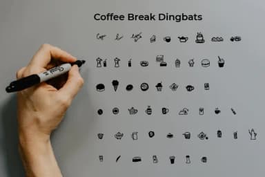Coffee Break by Ciriative — Dingbats Font — thumbnail 1