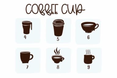 Coffee Cup by Sirinart — Dingbats Font — thumbnail 4