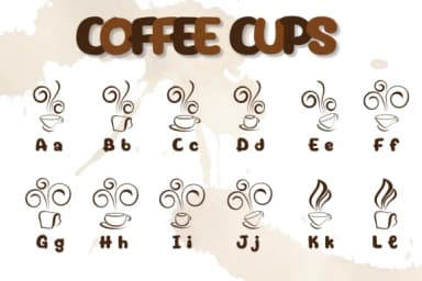 Coffee Cups by Chonada — Dingbats Font — thumbnail 2