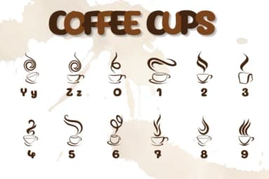 Coffee Cups by Chonada — Dingbats Font — thumbnail 4