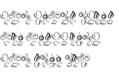 Coffee Cups by Chonada — Dingbats Font — thumbnail 8