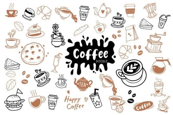 Coffee Doodle by Pui Art — Dingbats Font