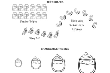 Coffee Doodle by digitalplannerland — Dingbats Font — thumbnail 5