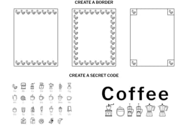 Coffee Doodle by digitalplannerland — Dingbats Font — thumbnail 7