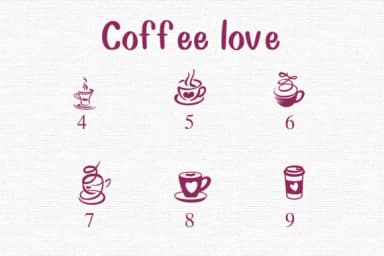 Coffee Love by Nongyao — Dingbats Font — thumbnail 4