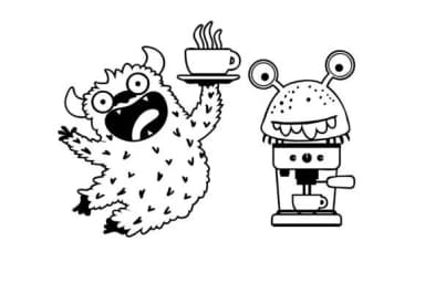 Coffee Monsters Dingbats by Illustration Ink — Dingbats Font — thumbnail 7