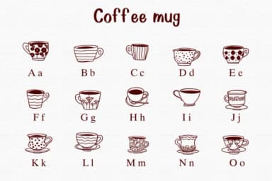 Coffee Mug by Nongyao — Dingbats Font — thumbnail 2