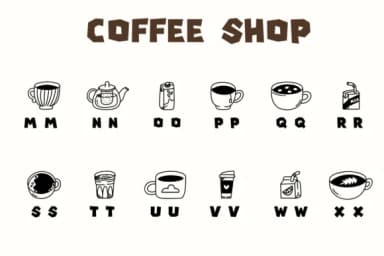 Coffee Shop by Chonada — Dingbats Font — thumbnail 3