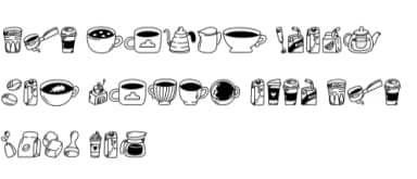 Coffee Shop by Chonada — Dingbats Font — thumbnail 8