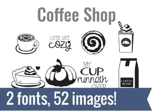 Coffee Shop Dingbats by Illustration Ink — Dingbats Font