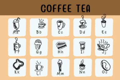 Coffee Tea by Nongyao — Dingbats Font — thumbnail 2