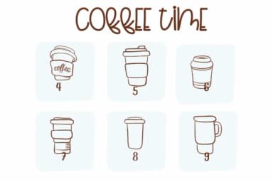 Coffee Time by Sirinart — Dingbats Font — thumbnail 4