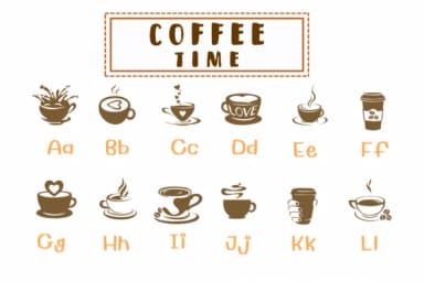 Coffee Time by PraewDesigns — Dingbats Font — thumbnail 2