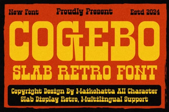 Cogebo by maikofarazhatta — Slab Serif Font