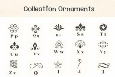 Collection Ornaments by Ketsarin — Dingbats Font — thumbnail 3
