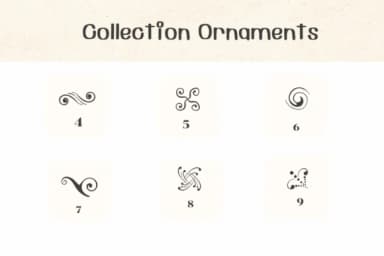 Collection Ornaments by Ketsarin — Dingbats Font — thumbnail 4