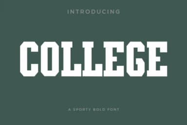 College by Pixova Creative — Slab Serif Font — thumbnail 1