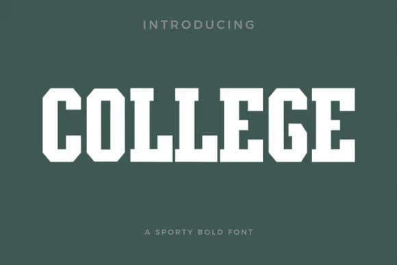 College by Pixova Creative — Slab Serif Font