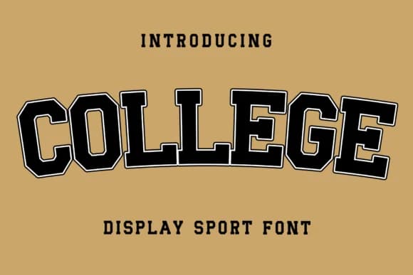 College by Creatype Designer — Slab Serif Font