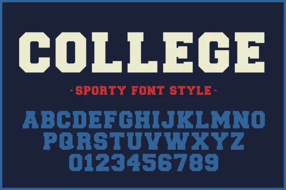 College by wtl.typography — Slab Serif Font