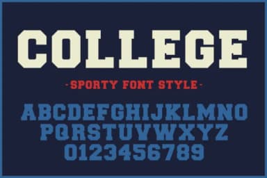 College by wtl.typography — Slab Serif Font — thumbnail 1
